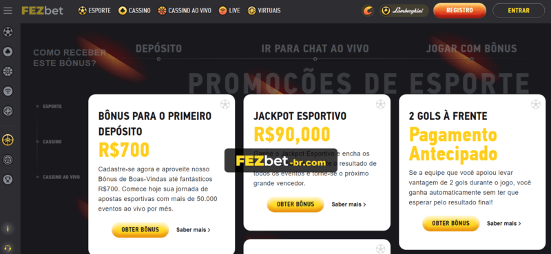 Depósito minimo betano